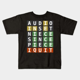 I Quit Wordle Kids T-Shirt